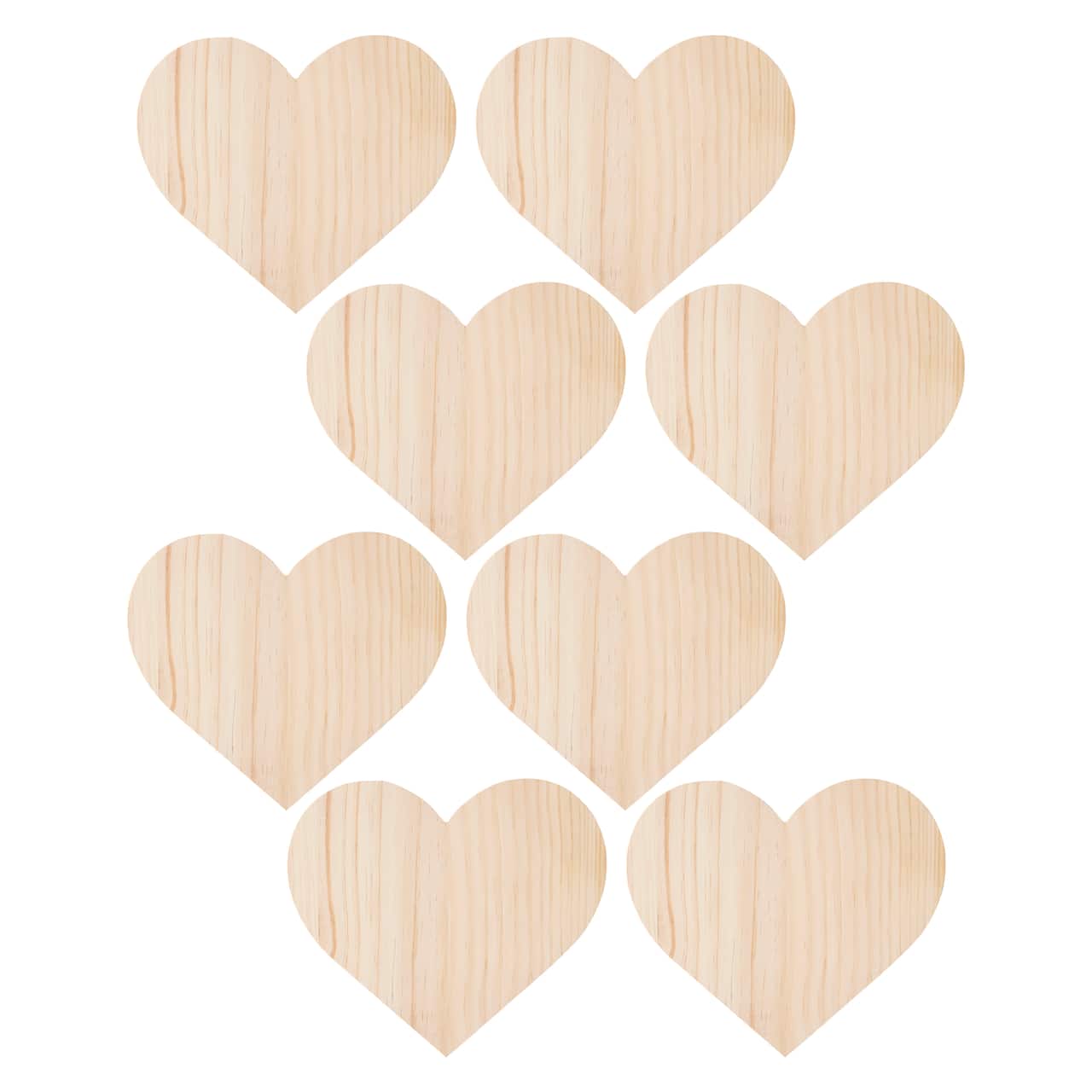 8 Pack: 9&#x22; Heart Wood Plaque by Make Market&#xAE;